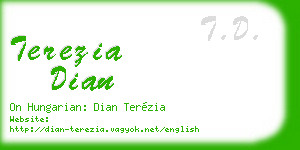terezia dian business card